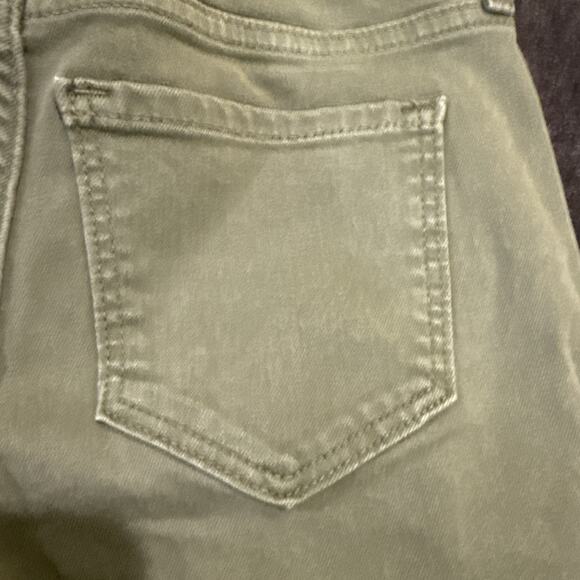 Old Navy Women's Rockstar Super Skinny Jeans Stretch Raw Hem Light Green Size 0P - Picture 11 of 14